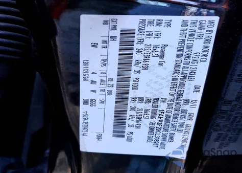 2012 Ford Focus Se z USA, uszkodzony, nr VIN 1FAHP3F29CL308267